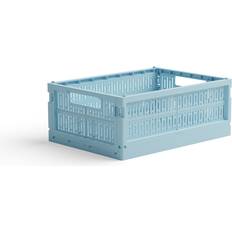 Made Crate Crate Foldekasse Midi Crystal Blue Crate Opbevaringsboks