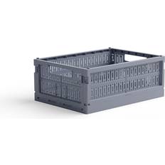 Made Crate Crate Foldekasse Midi Blue Crate Foldekasse Opbevaringsboks