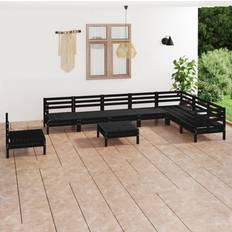 vidaXL Solid Pinewood Garden Outdoor Lounge Set