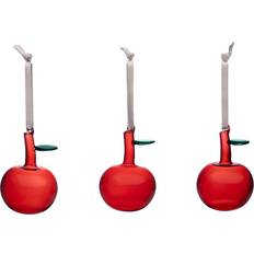 Iittala Lunettes Iittala Pomme En Set De 3 Rouge Verre