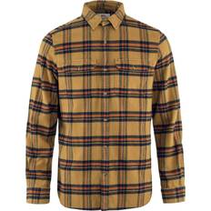 Fjällräven XXS Camisas Fjällräven Ovik Heavy Flannel Camisa - Buckwheat Brown/Autumn Le