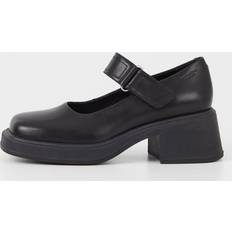 Vagabond Negro Tacones y Zapatos de Tacón Vagabond Dorah Square Toe Ankle Strap Flats - Women's