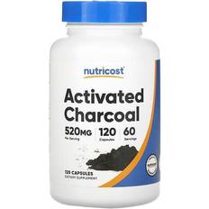 Kokos Kosttillskott Nutricost Activated Charcoal 520mg 120 st