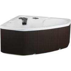 Brown Hot Tubs LifeSmart Hot Tub LS300 Plus 2-Person 17-Jet 110v Plug Play Spa Underwater