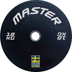 Sort Vægtskiver Master Fitness Bumper Ski 10 kg