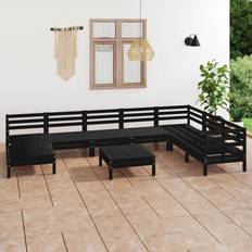 vidaXL Solid Pinewood Garden Outdoor Lounge Set