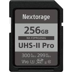 256 GB Memory Cards Nextorage Ultra Fast v90 UHS-II SD-Karte PRO 256 GB maximale Schreibgeschwindigkeit 299 MB/s Lesegeschwindigkeit 300 MB/s SDXC UHS2 Speicherkarte NX-F2PRO