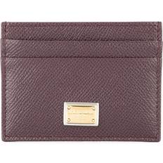 Marron Porte-cartes Dolce & Gabbana Card Holder with Tag