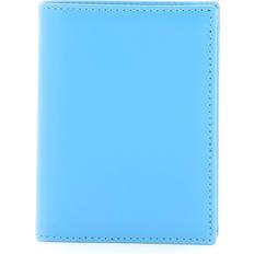 Läder Bi-Fold Plånbok - Blå