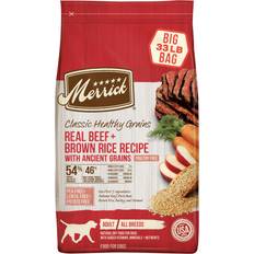 Pets Merrick Classic Healthy Grains Dry Dog Food Real Beef Rice Recipe