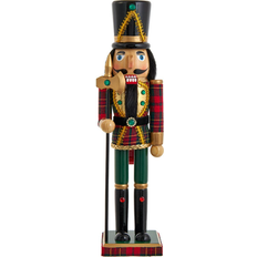 Presses & Mashers Kurt Adler 15-Inch Wooden Green Red Plaid Soldier Nutcracker