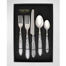 Acero inoxidable Juegos de Vajilla Vietri Aladdin Brilliant 20 Piece Flatware Set Juego de Vajilla