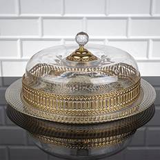 Cake dome Stand with Dome Holder Cake Plate