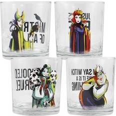 Nero Bicchieri BioWorld Disney Villains 10 oz. Glass 4-Pack Bicchiere