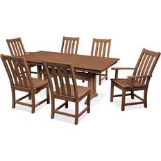 Patio Furniture Polywood Vineyard 7-Piece Farmhouse Patio Dining Set