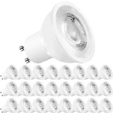 Light Bulbs Luxrite mr16 led bulb gu10 3000k 500lm 120v enclosed fixture rated 24-pack