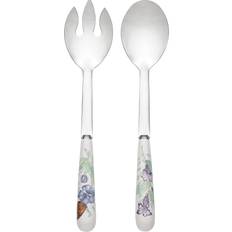 White Serving Spoons Lenox Butterfly Meadow 2-Piece Serving Set Cuchara de servicio