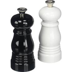 Le Creuset Salt and Pepper Set 5 x 2 in Each Black and White Spice Mill