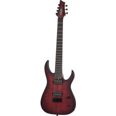 7 string guitar Schecter Guitar Research Sunset 7-String Extreme Electric Guitar Scarlet Burst