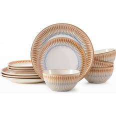 White dinnerware sets Pfaltzgraff 12-Piece Hensley Dinner Set 12pcs