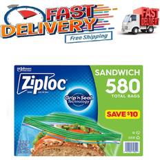 Kitchen Storage Ziploc easy open sandwich 580 Plastic Bag & Foil