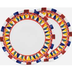 Multicolor Platos de Cena Dolce & Gabbana Carretto Dinner Plates, Set of 2 Plato de Cena