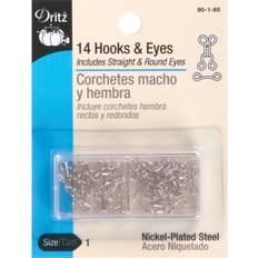 Yarn & Needlework Supplies Prym Dritz Hooks & Eyes Nickel Size 1