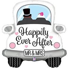 Black Animal & Character Balloons Anagram Happily Ever After Car Balloon