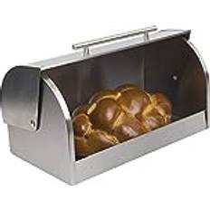 Bread Boxes Home Basics Roll-Top Lid Steel Bread Box