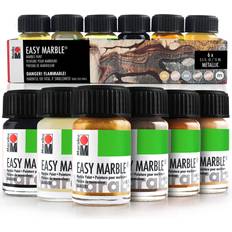 Marabu Arts & Crafts Marabu Easy MarbleÂ 6-Color Metallic Starter Set Paint 15 MichaelsÂ Multicolor 15