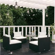 Synthetic Rattan Outdoor Lounge Sets vidaXL 4 Outdoor Lounge Set