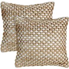 Boho Living Jada 20"x20" Complete Decoration Pillows White