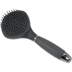 Long-Haired Bristle Brush With Gel Handle - Noir
