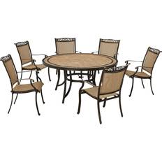 Patio Furniture Hanover FNTDN7PCRDTN Fontana Patio Dining Set