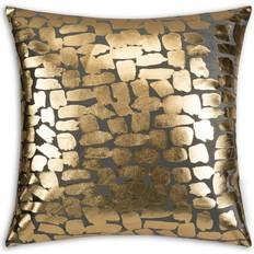 Inspire Me! Home Décor Inspire Me! Becca Charcoal Gold Complete Decoration Pillows Black
