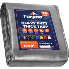 Heavy duty waterproof tarp Tarpco Extra Heavy Duty 10 Mil 6" X 8" Waterproof Cover Tarp