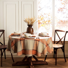 Rectangular Tablecloths Elrene Home Fashions Autumnal Harvest Jacquard Tablecloth 60 x 84 Oval Mantel Naranja