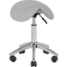 ActiveShop Kosmetisk Skammel AM-302 Grå Sadelstol