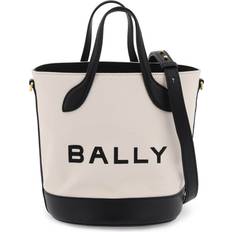 Bally Elegant Sort Hvid Monogram Bucket Taske
