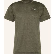 Salewa Puez Melange Dry T-shirt herr, mörk olivmelange