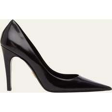 Prada Heels & Pumps Prada Brushed Leather Pumps Black