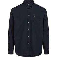 Lacoste Svarta Skjortor Lacoste Long Sleeved Casual Shirt Herr Långärmade Skjortor