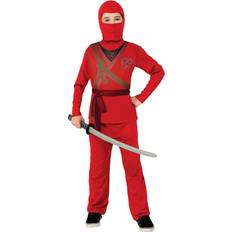 Hauts et Pulls Tenues de soirée Rubies Red Ninja Child Fancy Dress Costume Black/Brown/Red