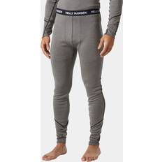 Gray - Men Base Layer Pants Helly Hansen Men’s Lifa Merino Midweight 2-in-1 Base Layer Pants - Concrete Grey