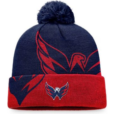 Fanatics NHL Washington Capitals Block Party Cuffed Pom Knit Beanie, Men's, Blue