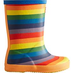 Multicoloured Wellingtons Children's Shoes Hunter Girl's Original Rainbow Print Wellingtons Multicoloured Synth