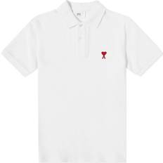 Luomukangas Polo paidat Ami Paris A Heart Polo Shirt - White