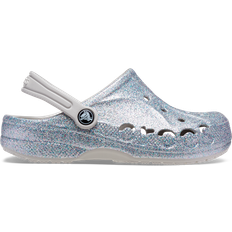 Summer Slippers Crocs Kid's Baya Glitter Clog - Silver