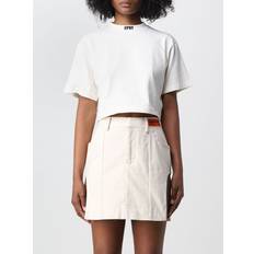 Heron Preston T-shirts Heron Preston Logo Cropped T-Shirt - Hvid