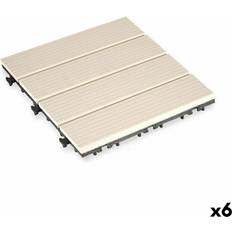 Piastrelle Ibergarden Piastrelle Da Pavimento Ad Interblocco 30 x 2.6 x 30 cm Beige Polietilene 30x30cm